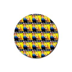 We Can Do It Rubber Coaster (round) 