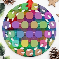 Pattern  Round Filigree Ornament (two Sides)