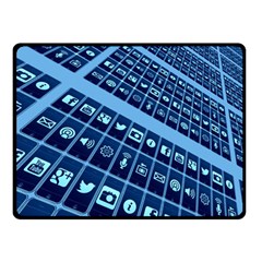 Apps Social Media Networks Internet Fleece Blanket (small)