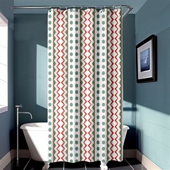 Pattern Line Background Wallpaper Shower Curtain 36  X 72  (stall) 