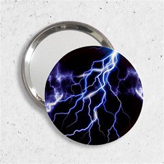 Blue Thunder Colorful Lightning Graphic 2 25  Handbag Mirrors