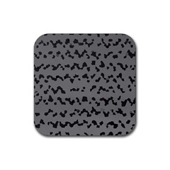 Mosaique Noir/gris Rubber Coaster (square) 