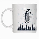 snow xmas penguin White Coffee Mug Left