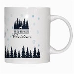 snow xmas penguin White Coffee Mug Right