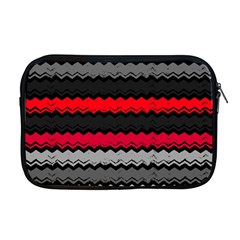 Chevrons Rose/gris Apple Macbook Pro 17  Zipper Case