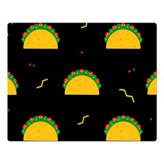 Festive Seamless Pattern With National Taco Food Double Sided Flano Blanket (large) 