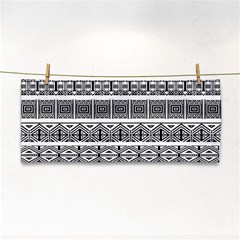 Borders Ikat Ethnic Frame Tribal Hand Towel