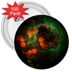 Space Cosmos Galaxy Universe Sky 3  Buttons (100 Pack) 
