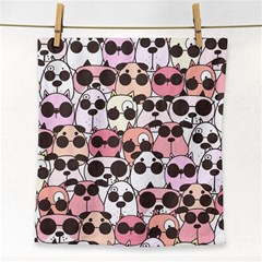 Cute Dog Seamless Pattern Background Face Towel