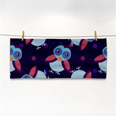 Owl Pattern Background Hand Towel