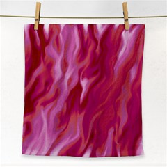 Lesbian Pride Abstract Smokey Shapes Face Towel
