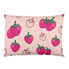 Seamless-strawberry-fruit-pattern-background Pillow Case (two Sides)