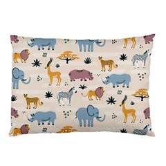Wild Animals Seamless Pattern Pillow Case