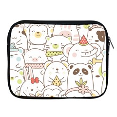 Cute-baby-animals-seamless-pattern Apple Ipad 2/3/4 Zipper Cases