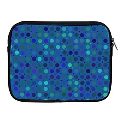 Blue Polka Dots Pattern Apple Ipad 2/3/4 Zipper Cases