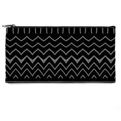 Black And White Minimalist Stripes  Pencil Case