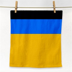 Bright Yellow With Blue Face Towel