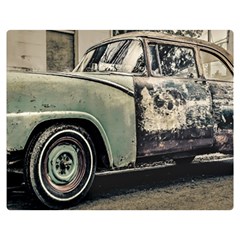Abandoned Old Car Photo Double Sided Flano Blanket (medium) 