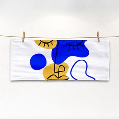 Evening Mood Face Drawing Hand Towel