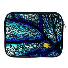 Sea-fans-diving-coral-stained-glass Apple Ipad 2/3/4 Zipper Cases