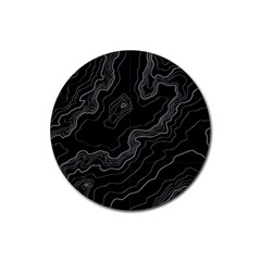 Topography Map Rubber Coaster (round) 