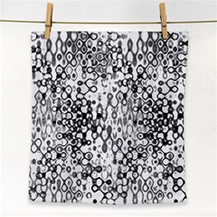 White And Black Modern Abstract Design Face Towel