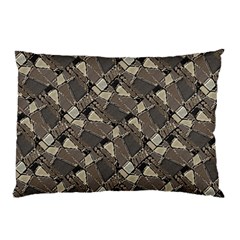 Browns Geometric Abstract Design Pillow Case (two Sides)