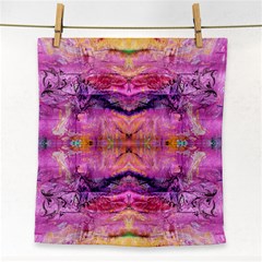 Magenta Kaleidoscope Face Towel