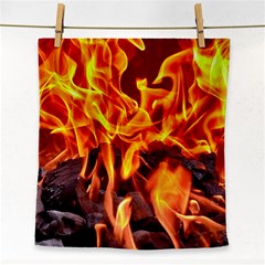 Fire-burn-charcoal-flame-heat-hot Face Towel
