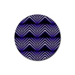 Digital Waves Rubber Coaster (round) 