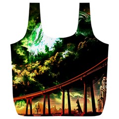 Science-fiction-forward-futuristic Full Print Recycle Bag (xxxl)