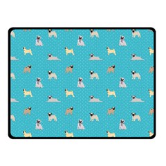 Funny Pugs Fleece Blanket (small)
