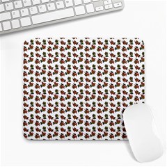 Cute Deer Pattern White Large Mousepads