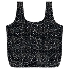 Dark Grunge Geometric Print Pattern Full Print Recycle Bag (xxxl)