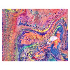Painted Feathers Double Sided Flano Blanket (medium) 