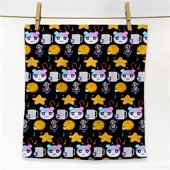 Cats Sun Stars Face Towel
