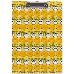 Cartoon Pattern A4 Clipboard