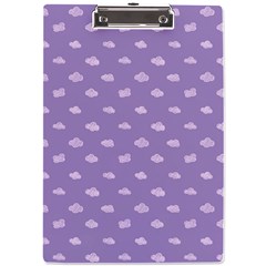 Pink Clouds On Purple Background A4 Clipboard