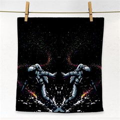 Digital Illusion Face Towel
