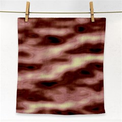 Pink  Waves Flow Series 7 Face Towel