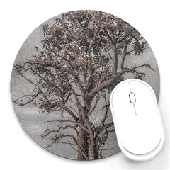 Big Tree Photo Illustration Round Mousepads