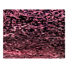 Pink  Waves Flow Series 11 Double Sided Flano Blanket (large) 