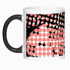 Abstrait Effet Formes Noir/rose Morph Mug