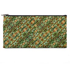 Colorful Stylized Botanic Motif Pattern Pencil Case