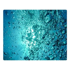 Bubbles Water Bub Double Sided Flano Blanket (large) 