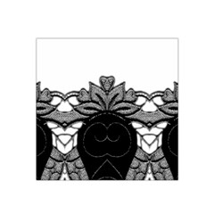 Im Fourth Dimension Black White 11 Satin Bandana Scarf 22  X 22 