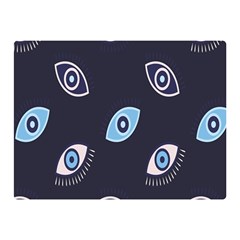 Eyes Evil Eye Blue Pattern Design Double Sided Flano Blanket (mini) 