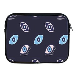 Eyes Evil Eye Blue Pattern Design Apple Ipad 2/3/4 Zipper Cases