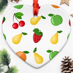 Fruits Heart Ornament (two Sides)
