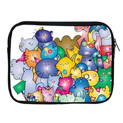 Cats Cartoon Cats Colorfulcats Apple Ipad 2/3/4 Zipper Cases